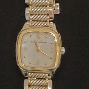 David Yurman SS and 18k 25mm Throughbred Watch